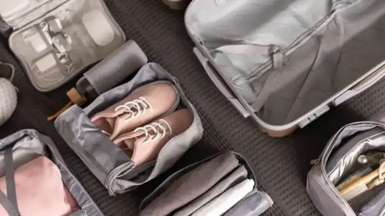 organization of storage carrying necessary things in comfortable case with