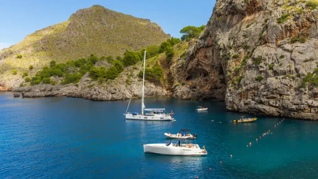 sa calobra mallorca spain 03102023 picturesque seascape cove with blue