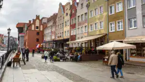 gdansk poland  september 7 2022 the old town in