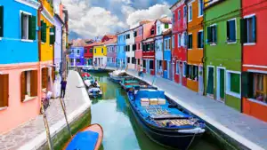 venice burano island canal